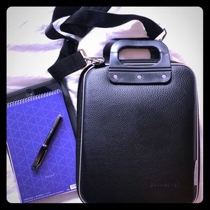 Case for IPad/Compact Laptop. Pebbled Leather.